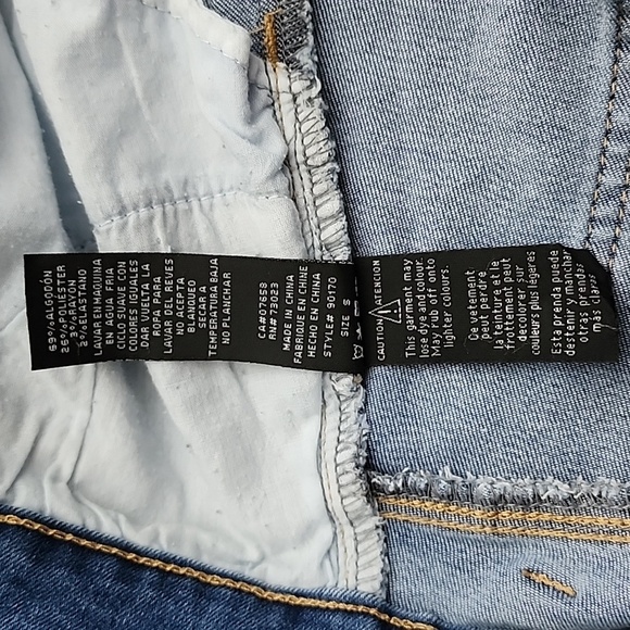 ⭐️3/ $30⭐️ Wax Jean Los Angeles California Blue Denim Jean Mini Skirt Size S - Picture 8 of 15